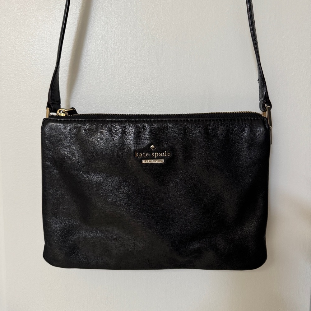 Kate Spade New York Triple Gusset Crossbody - Black